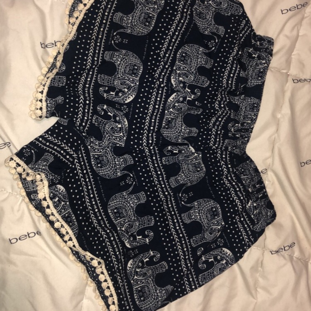 Elephant Print Shorts